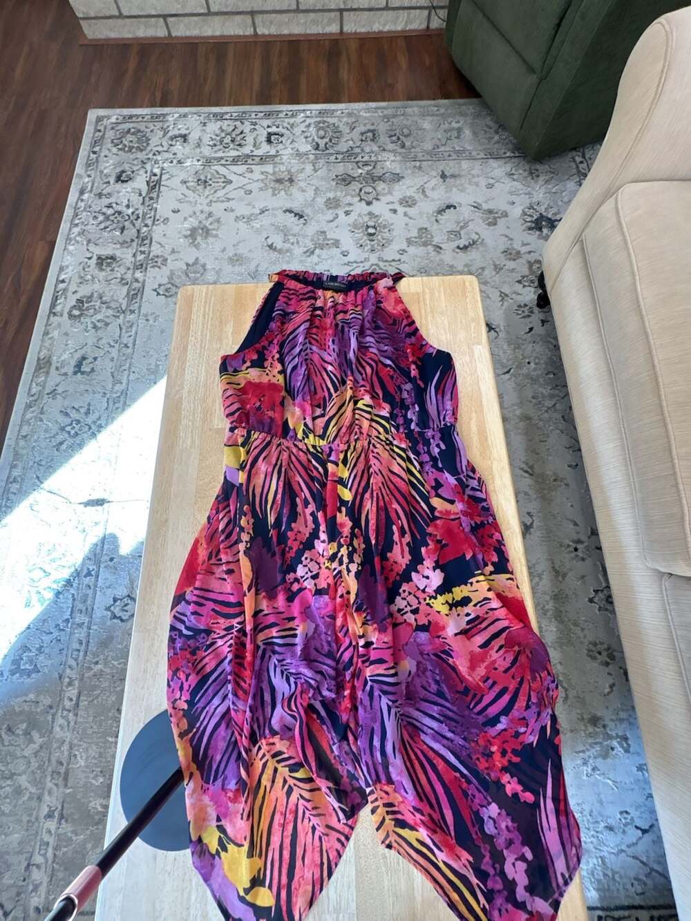 Lane Bryant Tropical Print Halter Maxi Dress